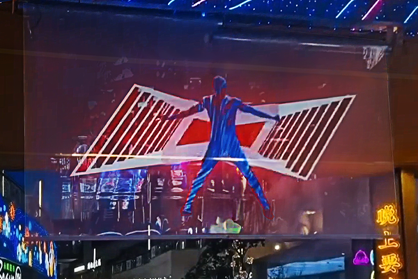 光子透明柔性升降屏 | “百威不夜城”活動(dòng)現(xiàn)場(chǎng)