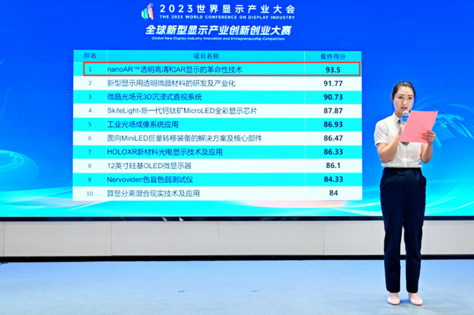 喜訊 I 光子晶體科技斬獲「全球新型顯示創(chuàng)新創(chuàng)業(yè)大賽」一等獎(jiǎng)