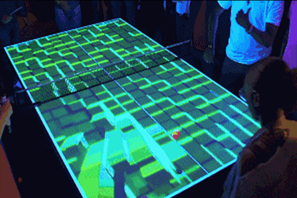 臺球桌與互動投影技術(shù)相結(jié)合的互動游戲你玩過？